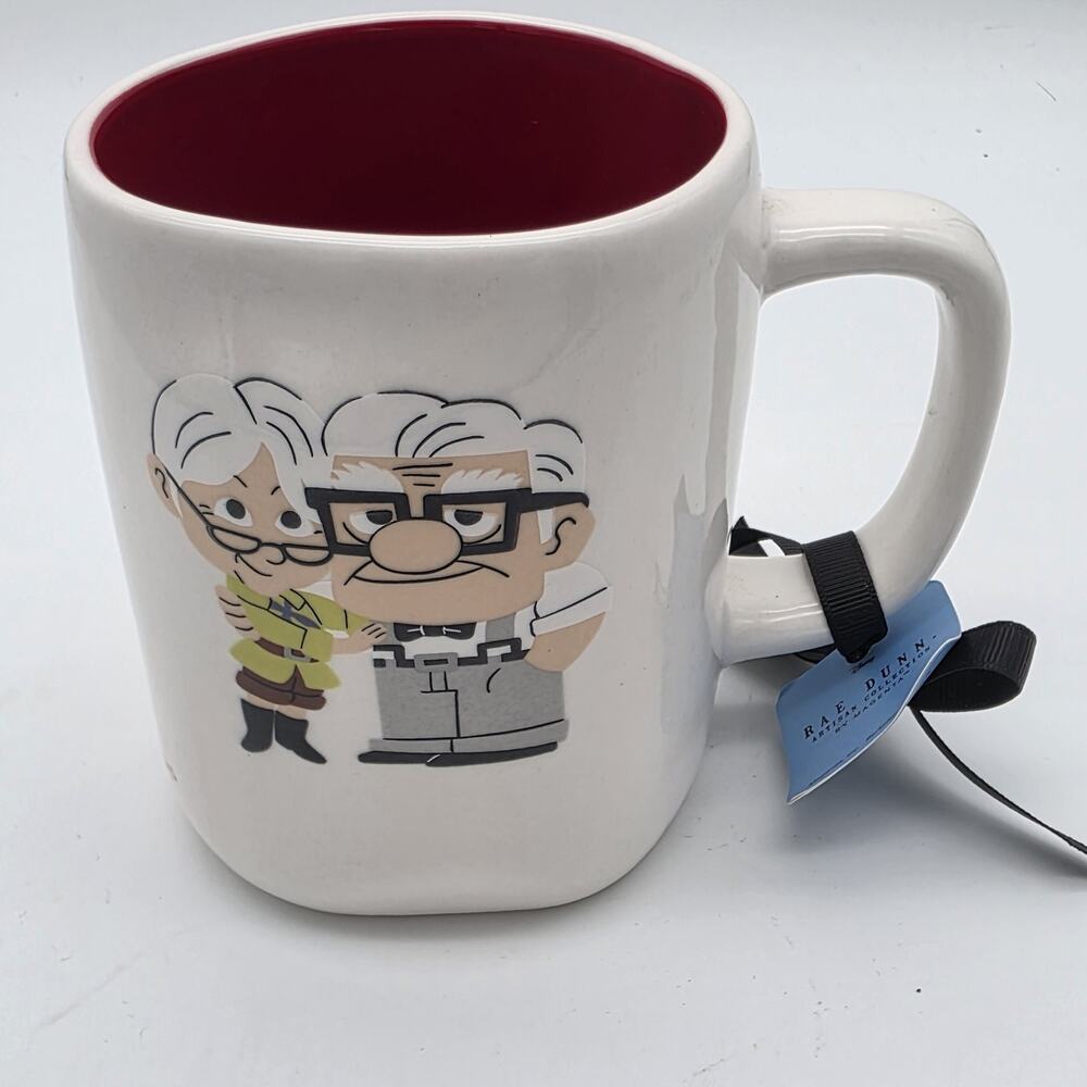 NEW Rae Dunn Disney Pixar UP My Greatest Adventure Double Sided Mug Carl & Ellie